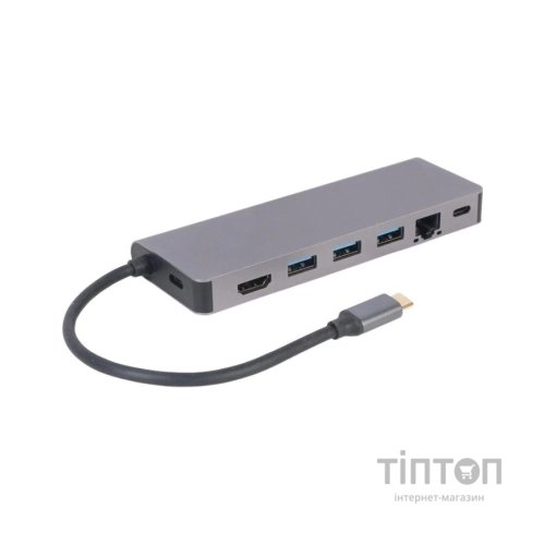 Концентратор Cablexpert USB-C 5-in-1 (A-CM-COMBO5-05)