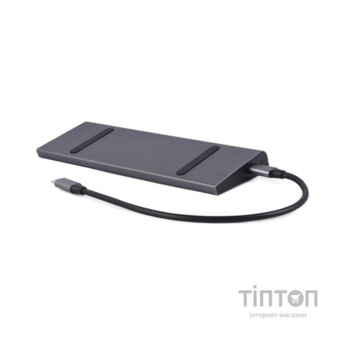 Концентратор Cablexpert USB-C 9-in-1 (USB-hub + HDMI/VGA/PD/CR/LAN/3.5mm) (A-CM-COMBO9-02)