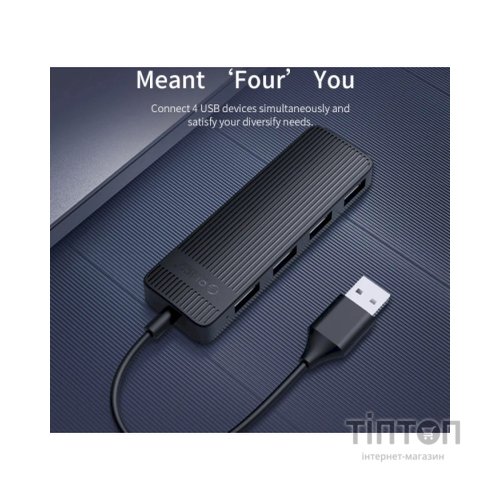 Концентратор Choetech USB 3.1 to 3хUSB 3.0+RJ45(1GB) Ethernet 4in1 (HUB-U02-BK)