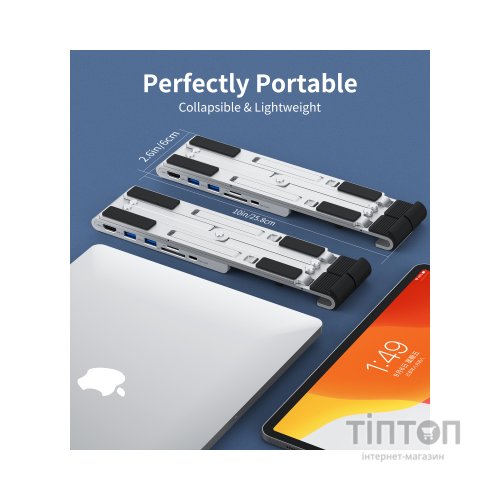 Концентратор Choetech USB-C 7-in-1 (HUB-M43-SL)