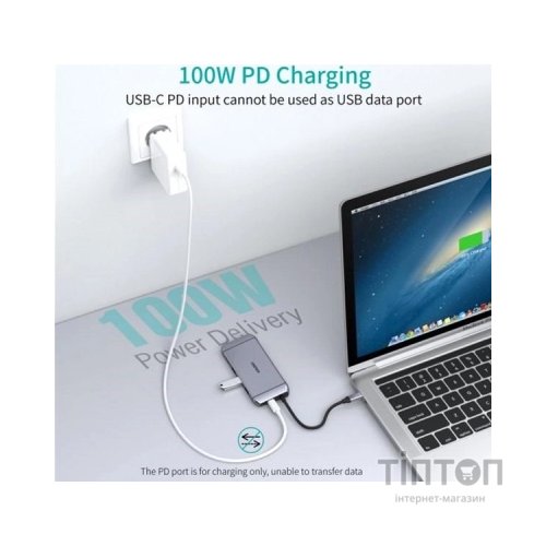 Концентратор Choetech USB-C 9-in-1 (HUB-M15-GY)