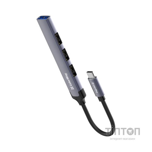 Концентратор ColorWay USB-C 4-в-1 USB2.0х3/USB3.0 (CW-HUB04)