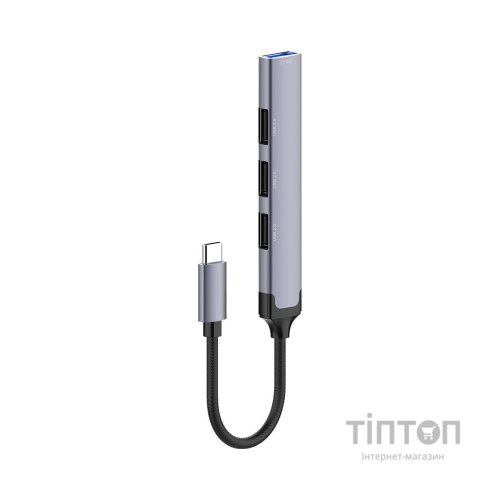Концентратор ColorWay USB-C 4-в-1 USB2.0х3/USB3.0 (CW-HUB04)