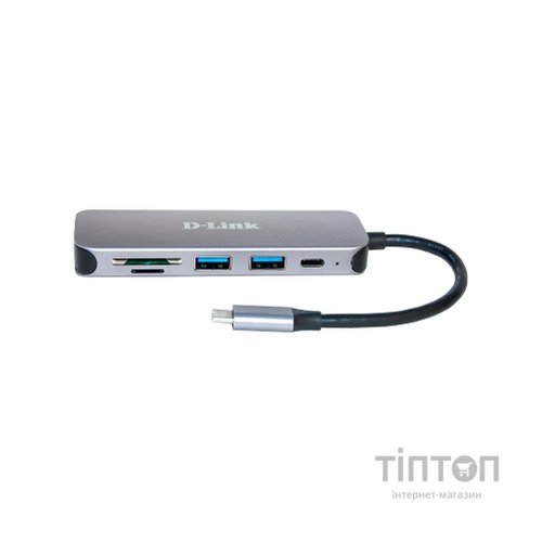 Концентратор D-Link DUB-2325 2xUSB3.0, 1xUSB TypeC, 1xSD, 1x-microSD, USB TypeC (DUB-2325)