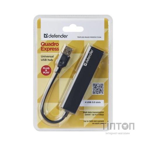 Концентратор Defender Quadro Express USB3.0, 4 port (83204)