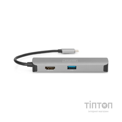 Концентратор Digitus Travel USB-C 5 Port (DA-70891)