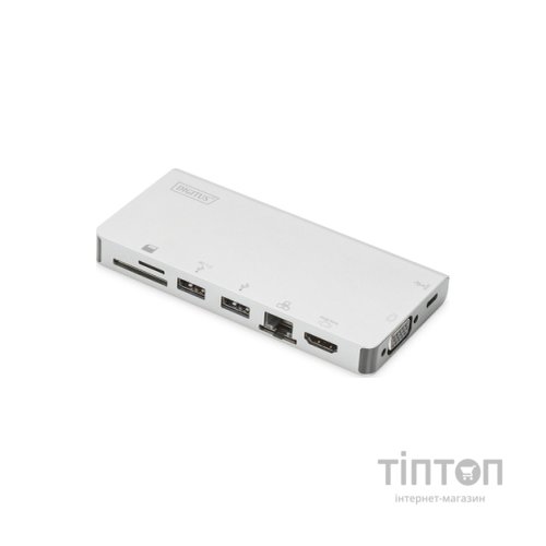 Концентратор Digitus Travel USB-C, 8 Port (DA-70866)