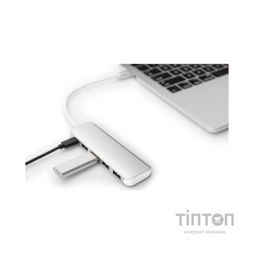 Концентратор Digitus USB Type-C, 4xUSB 3.0 (DA-70242-1)