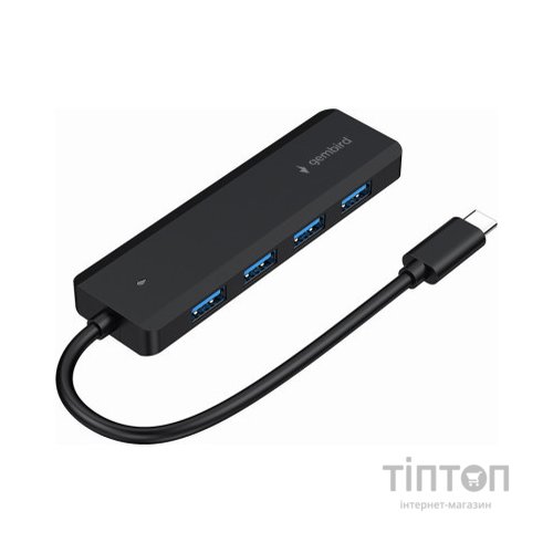 Концентратор Gembird 4 ports USB 3.1,USB-C, USB-C PD (UHB-CM-U3P4P-01)