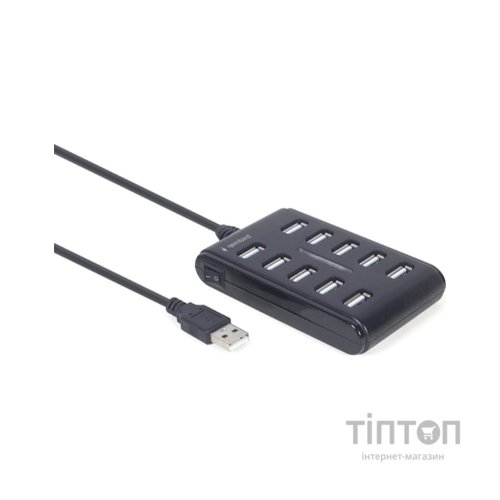 Концентратор Gembird USB 2.0 10 ports black (UHB-U2P10P-01)