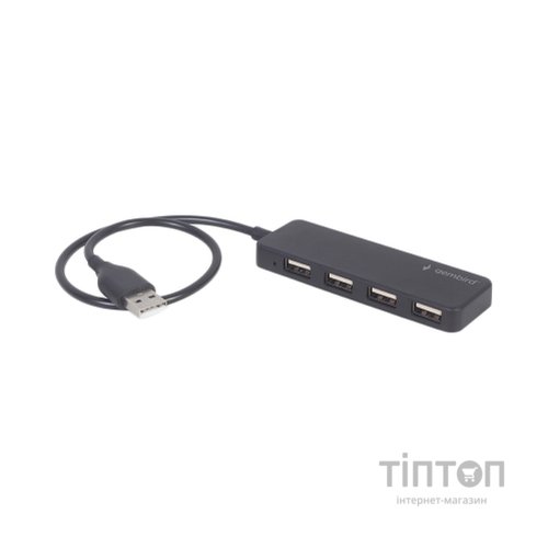Концентратор Gembird USB 2.0 4 ports black (UHB-U2P4-06)