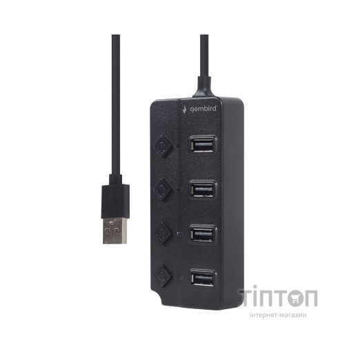 Концентратор Gembird USB 2.0 4 ports (UHB-U2P4P-01)