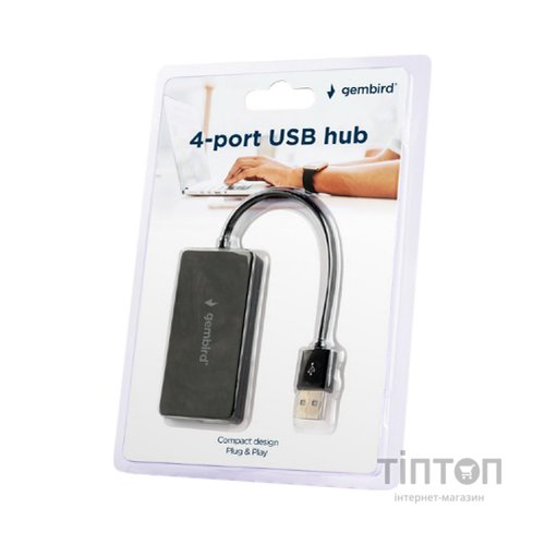 Концентратор Gembird USB 2.0 х 4 (UHB-U2P4-04)