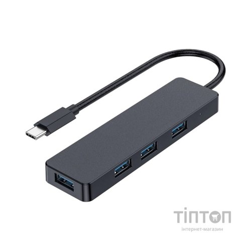 Концентратор Gembird USB-C UHB-U3P4-01 4 ports USB 3.1 (UHB-CM-U3P4-01)