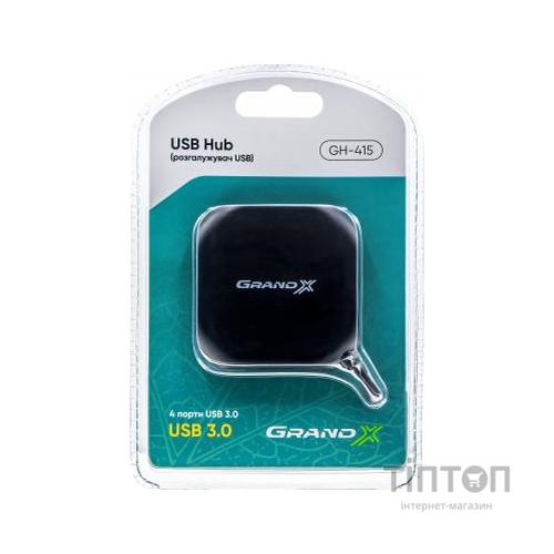 Концентратор Grand-X Travel 4 х USB3.0 (GH-415)