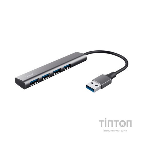Концентратор Halyx 4-Port USB-A 3.2 Grey Trust (24947_TRUST)