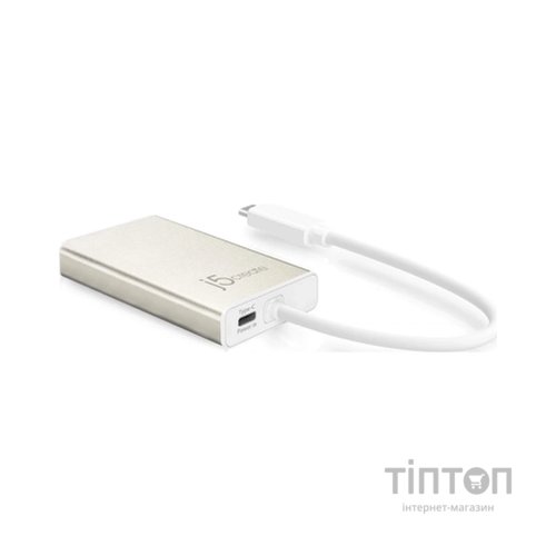 Концентратор J5create USB-C 5-in-1 2xUSB 3.0 + HDMI 4K + USB-C PD + RJ45 1000Mbps gray (JCA374-N)