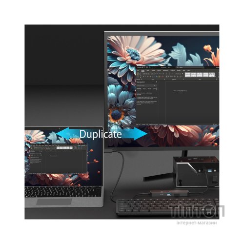 Концентратор J5create USB-C + USB A to 2xUSB + USB-C switch hub (JCH462-N)
