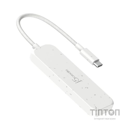 Концентратор J5create USB-C to 2xUSB-A + 2xUSB-C 3.2 10Gbps white (JCH342EW-N)
