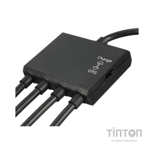 Концентратор Lapara LA-MicroUSB-OTG-HUB black