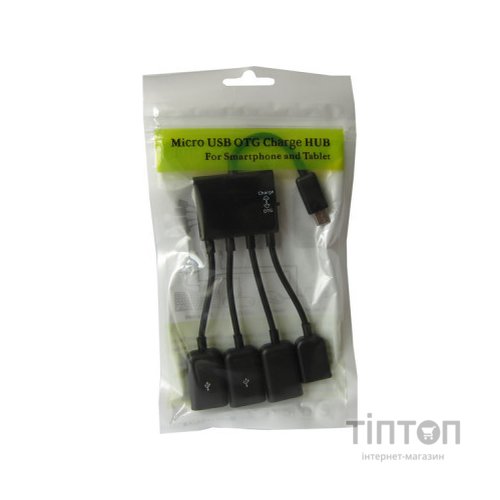 Концентратор Lapara LA-MicroUSB-OTG-HUB black