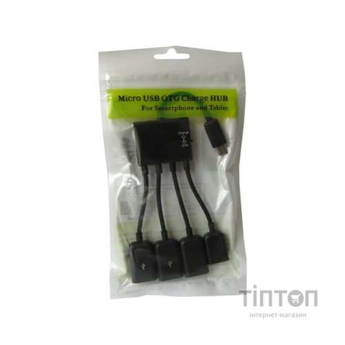 Концентратор Lapara LA-MicroUSB-OTG-HUB black