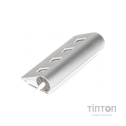 Концентратор Maxxter USB 2.0 Type-A 4 ports silver (HU2A-4P-01)