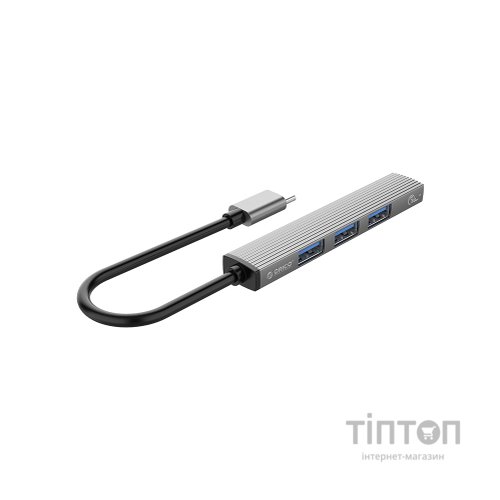 Концентратор Orico Type-C to USB3.0, 3xUSB2.0 (AH-13-GY-BP) (CA913534)