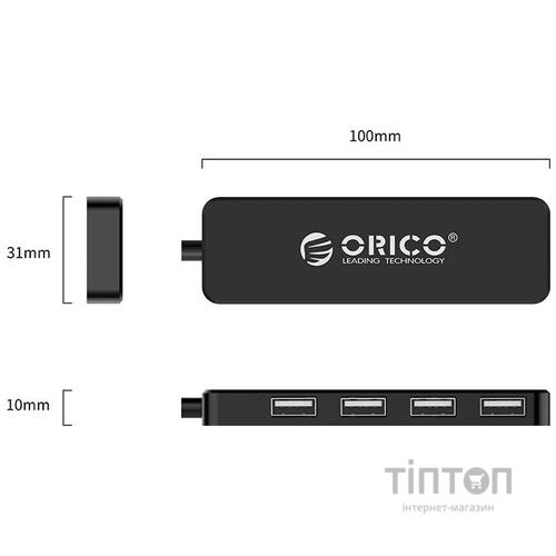 Концентратор Orico USB 2.0 4 port (FL01-BK-BP) (CA913237)