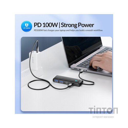 Концентратор Orico USB-C to 2xUSB-C + 2xUSB3.0 (CA914210)