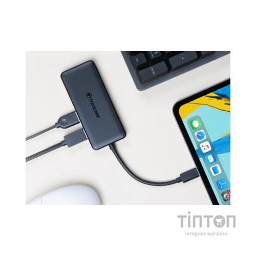 Концентратор Transcend Type-C HUB 6 ports microSD/SD Black (TS-HUB5C)