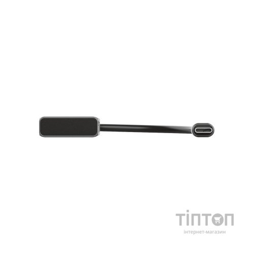 Концентратор Trust HALYX FAST 3USB+CARD READER USB-C ALUMINIUM (24191_TRUST)
