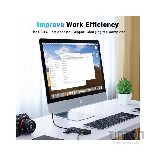 Концентратор Ugreen USB-C to 4xUSB-C 3.2 Gen2 10Gbps CM806 black (35584)