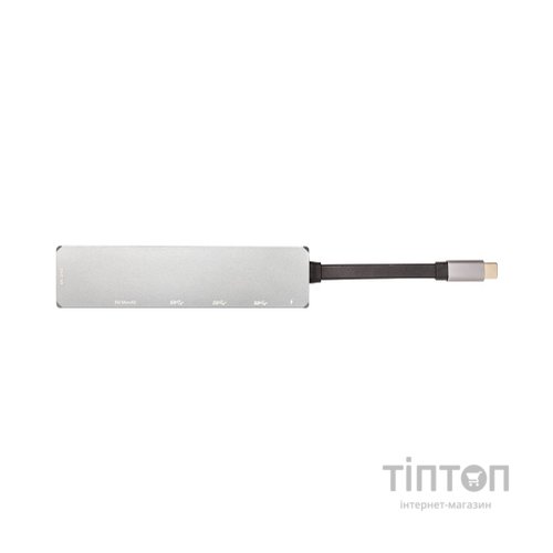 Концентратор USB 3.1 Type-C to USB Hub, HDMI, Card Reader (SD, micro SD) PowerPlant (CA912094)