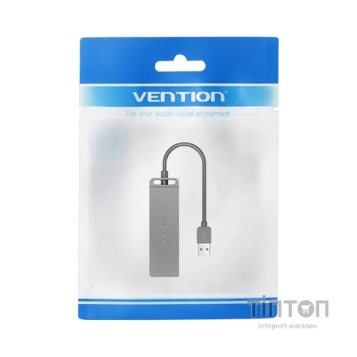 Концентратор Vention USB 3.0 to 4xUSB 3.0 black (CHLBB-SCB)