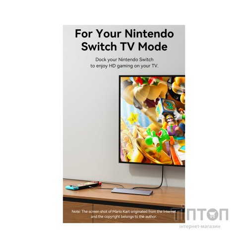 Концентратор Vention USB3.1 Type-C to HDMI/VGA/USB-C/USB3.0x3/RJ45/SD/TF/TRRS 3.5mm/PD 100W 11in1 (THTHC)