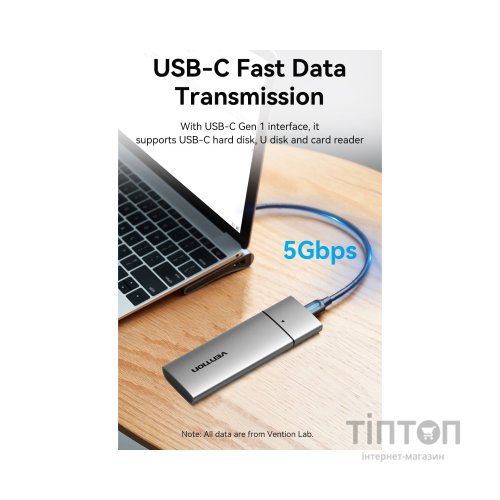 Концентратор Vention USB3.1 Type-C to HDMI/VGA/USB-C/USB3.0x3/RJ45/SD/TF/TRRS 3.5mm/PD 100W 11in1 (THTHC)