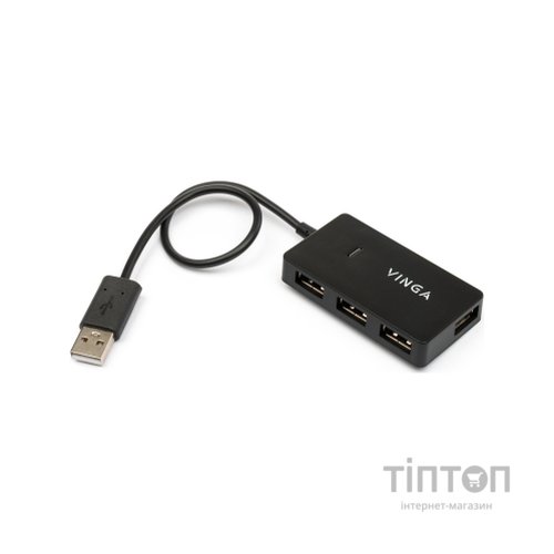 Концентратор Vinga USB2.0 to 4*USB2.0 HUB (VHA2A4)