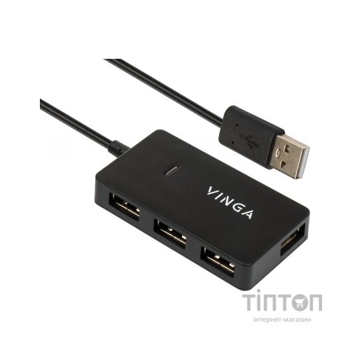 Концентратор Vinga USB2.0 to 4*USB2.0 HUB (VHA2A4N)