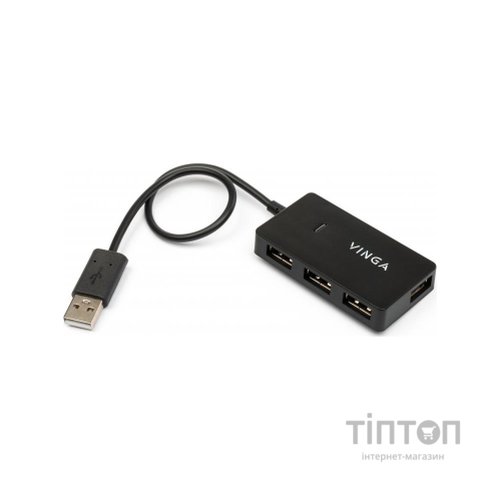 Концентратор Vinga USB2.0 to 4*USB2.0 HUB (VHA2A4N)