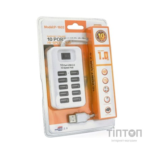 Концентратор Voltronic USB 2.0 to 10xUSB passive (05730)