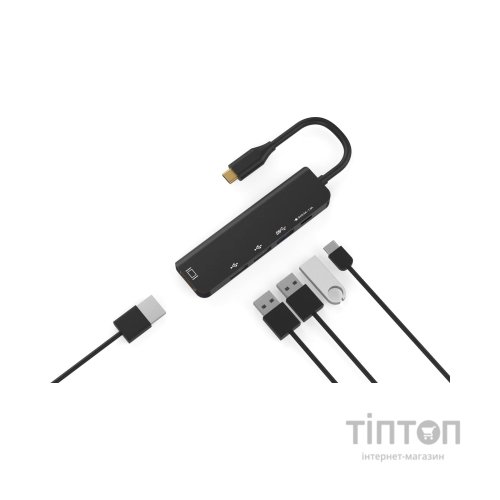 Концентратор XoKo AC-405 Type-C to HDMI+USB 3.0+USB 2.0+Type-C (XK-AC-405)