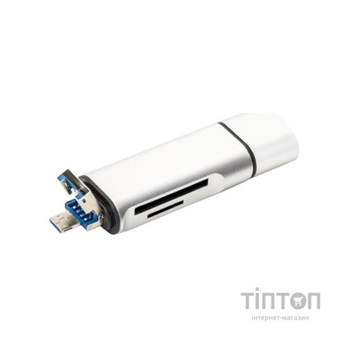 Концентратор XoKo AC-440 Type-C USB 3.0 and MicroUSB/SD Card Reader (XK-AС-440)