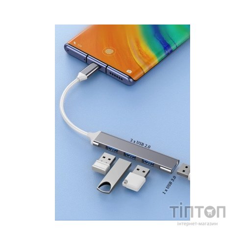 Концентратор XoKo USB-C 3xUSB 2.0 + 1xUSB 3.0 (XK-AC-404)