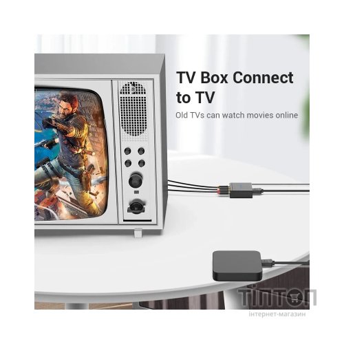 Конвертор HDMI to RCA Metal Type black Vention (AEEB0)