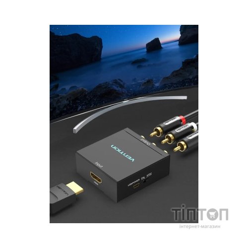 Конвертор HDMI to RCA Metal Type black Vention (AEEB0)
