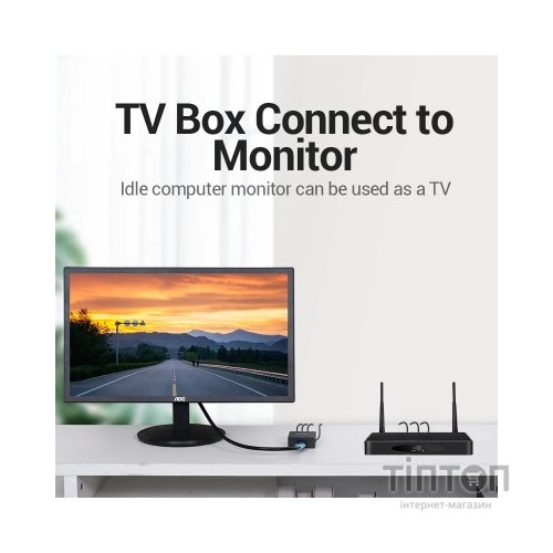 Конвертор RCA to HDMI black Vention (AEFB0)
