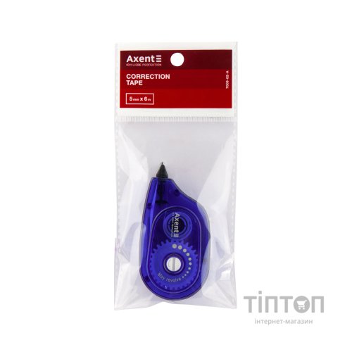 Коректор Axent стрічковий 5мм х 6м синій (7009-02-A)