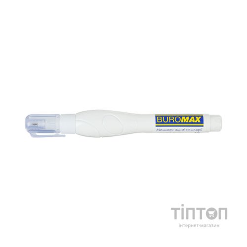 Коректор Buromax ручка 10 мл, спиртова основа, металевий наконечник (BM.1036)