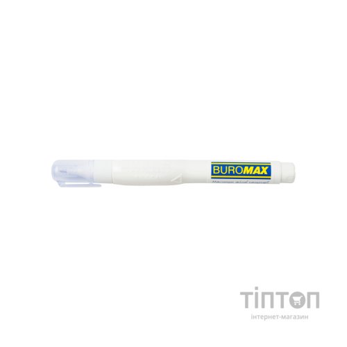 Коректор Buromax ручка 12 мл , спиртова основа, металевий наконечник (BM.1034)